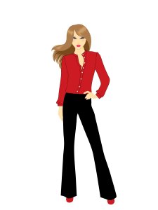 Person lady trendy. Free illustration for personal and commercial use.