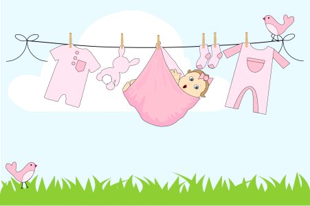 Pink cute clothes. Free illustration for personal and commercial use.