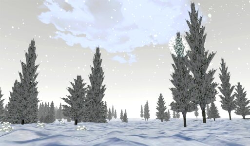Fir tree 3d 3 dimensional. Free illustration for personal and commercial use.