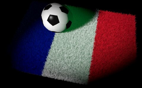 World championship national colours football match. Free illustration for personal and commercial use.
