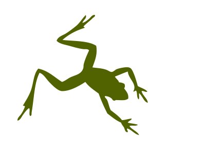 Creature green silhouette. Free illustration for personal and commercial use.