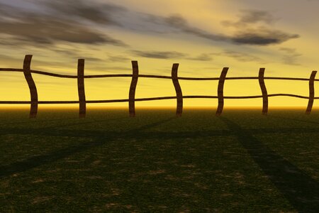 Yellow gold fence. Free illustration for personal and commercial use.