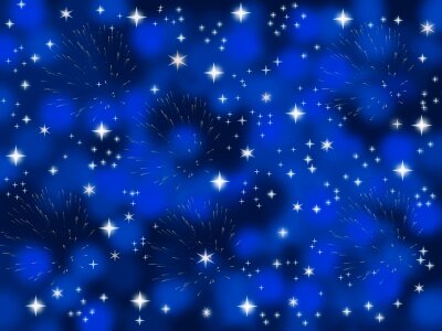 Stars winter night sky. Free illustration for personal and commercial use.