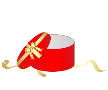 Red round lid. Free illustration for personal and commercial use.