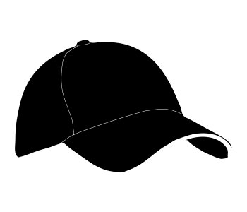 Baseball hat baseball cap black. Free illustration for personal and commercial use.