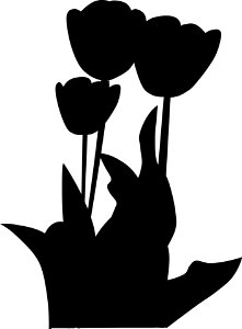 Plant silhouette black. Free illustration for personal and commercial use.