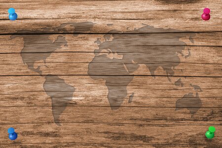 World map of the world boards. Free illustration for personal and commercial use.