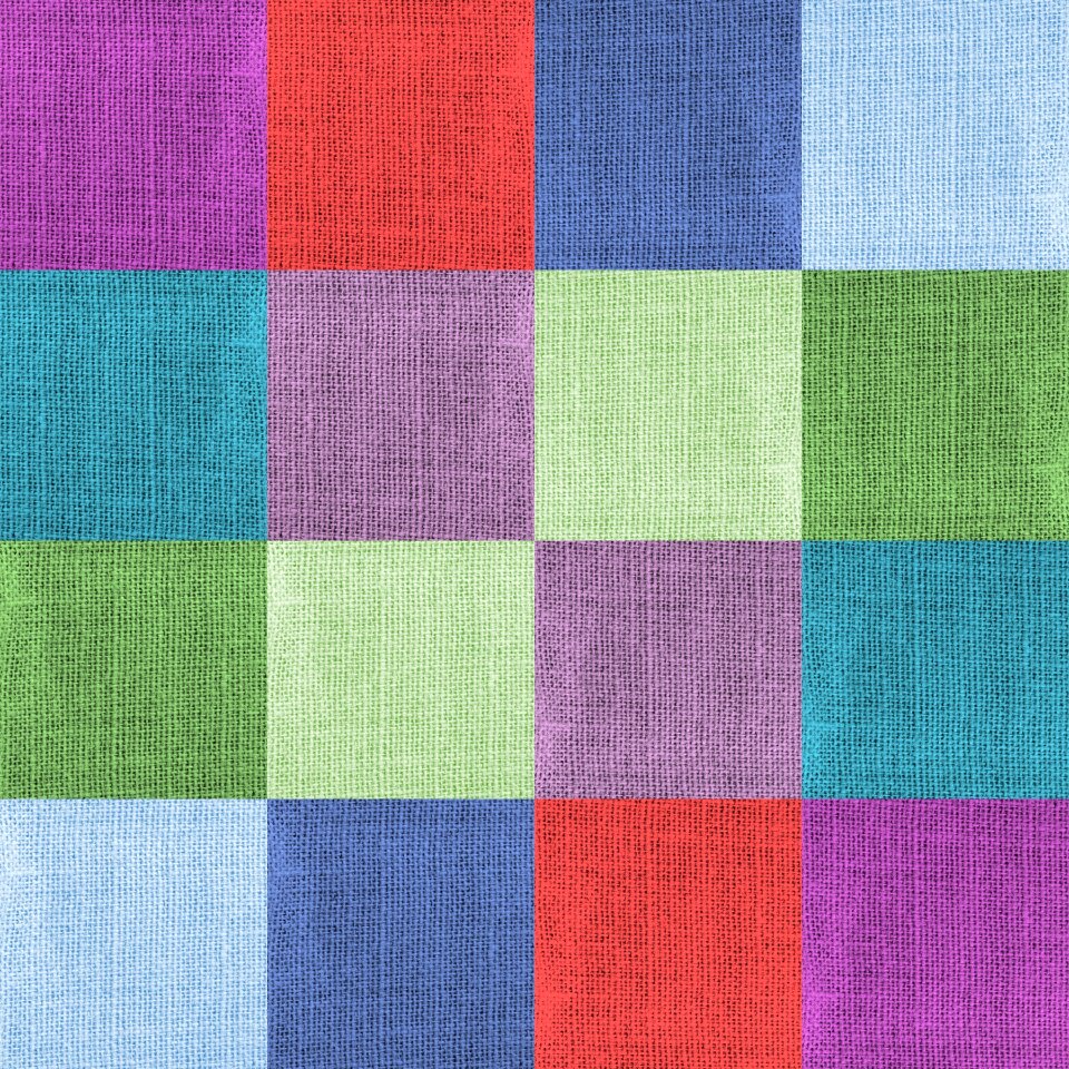 Colorful squares rough. Free illustration for personal and commercial use.