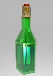 Cosmetic glass scent spray. Free illustration for personal and commercial use.
