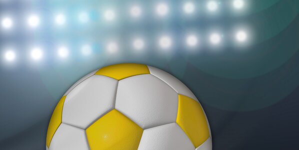 Light shining football. Free illustration for personal and commercial use.