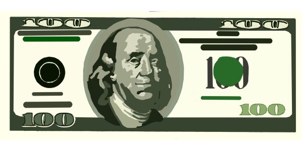 Bill money paper. Free illustration for personal and commercial use.