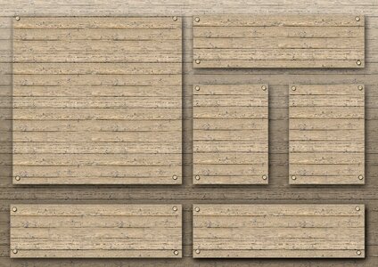 Wooden wall grain label. Free illustration for personal and commercial use.