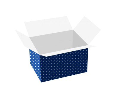 Gift gift box open. Free illustration for personal and commercial use.