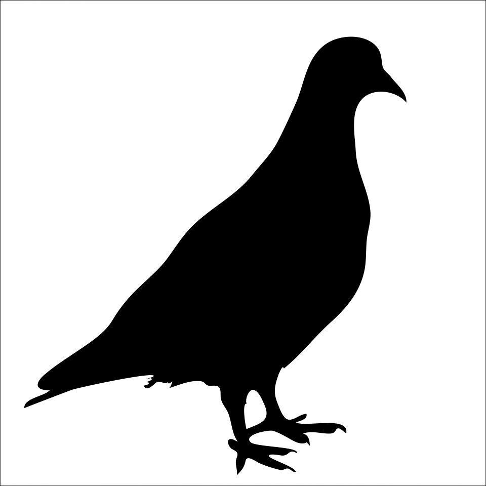 Silhouette animal art isolated. Free illustration for personal and commercial use.