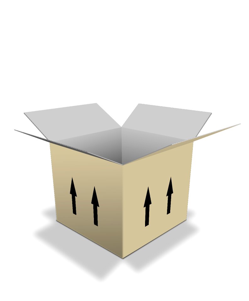 Package container pack. Free illustration for personal and commercial use.