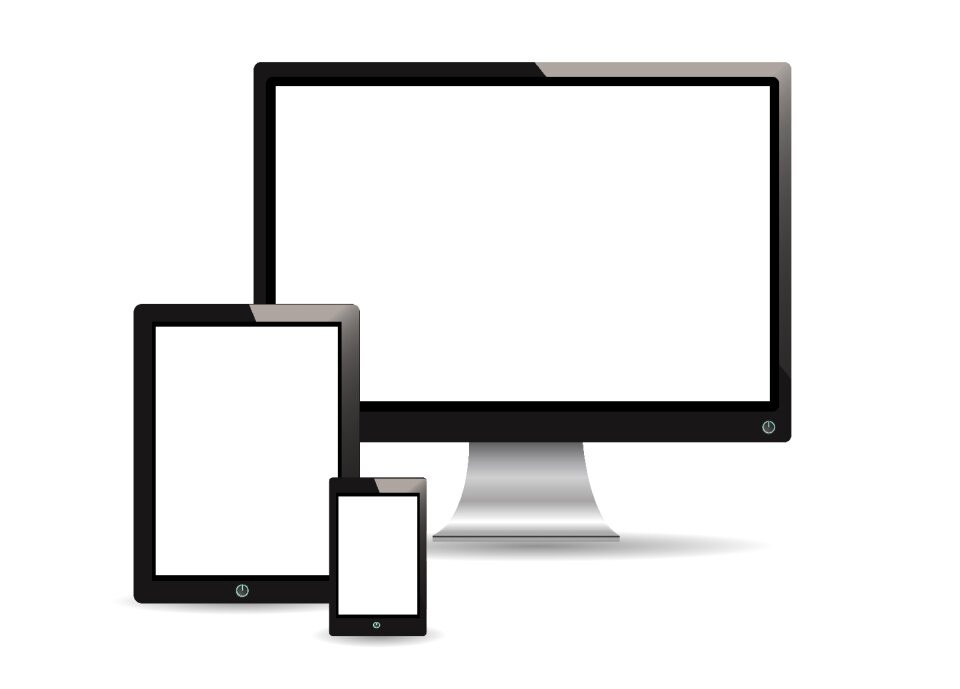 Phone pc display. Free illustration for personal and commercial use.