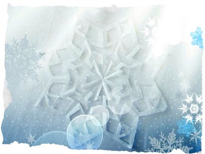 Snowflake silhouette abstract. Free illustration for personal and commercial use.