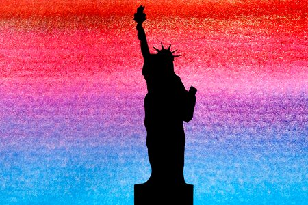 New york statue monument. Free illustration for personal and commercial use.