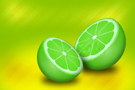 Green fruit citrus healthy. Free illustration for personal and commercial use.