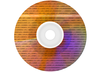 Computer data cd. Free illustration for personal and commercial use.
