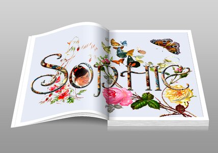 Pages floral fantasy. Free illustration for personal and commercial use.