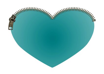 Green teal love. Free illustration for personal and commercial use.