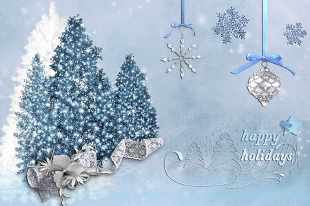 Xmas winter celebration. Free illustration for personal and commercial use.