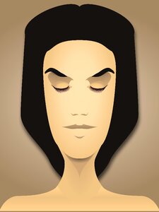 Female beauty queen. Free illustration for personal and commercial use.