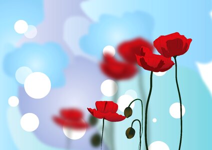 Floral remembrance bloom. Free illustration for personal and commercial use.