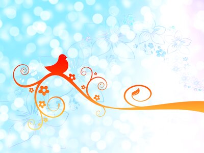 Gratitude chirp tweet. Free illustration for personal and commercial use.