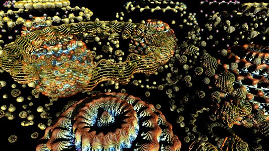 Sponge mandelbulb modern. Free illustration for personal and commercial use.