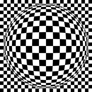 White squares ball. Free illustration for personal and commercial use.
