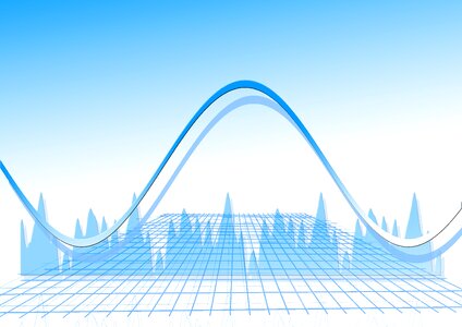 Graphic bar curve. Free illustration for personal and commercial use.