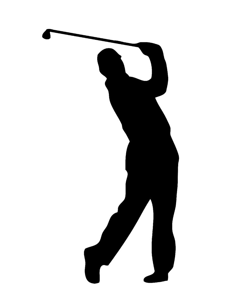 Golfer golf swing swing. Free illustration for personal and commercial use.