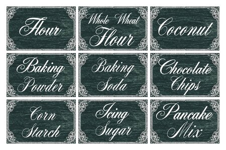 Chalk food retro. Free illustration for personal and commercial use.