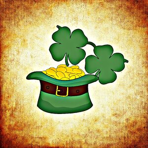 Four leaf clover luck lucky charm. Free illustration for personal and commercial use.