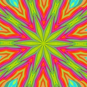 Mandala kaleidoscope art. Free illustration for personal and commercial use.