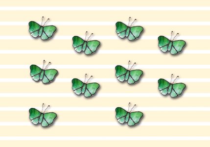 Green summer wing. Free illustration for personal and commercial use.