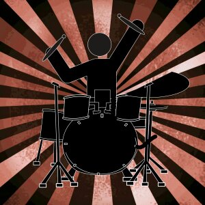 Musical instrument drummer Free illustrations. Free illustration for personal and commercial use.