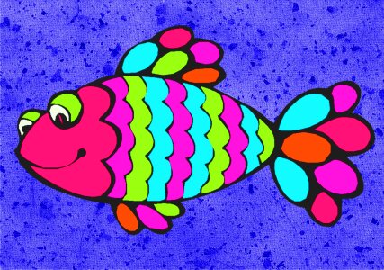 Happy sea animal. Free illustration for personal and commercial use.