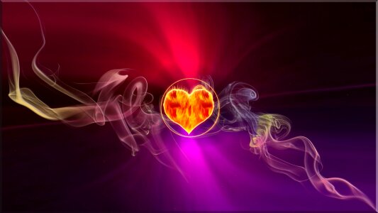 Love fire design. Free illustration for personal and commercial use.