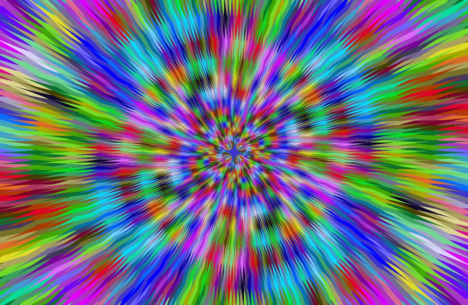 Hypnosis psychedelic abstract. Free illustration for personal and commercial use.