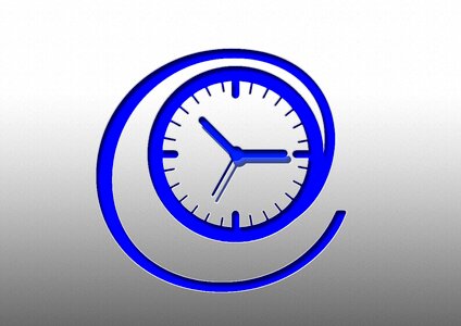 At time indicating time of. Free illustration for personal and commercial use.