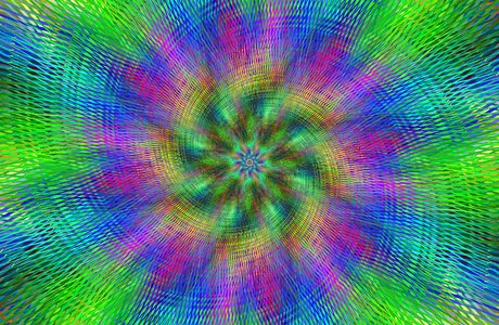 Color multicolor fractal. Free illustration for personal and commercial use.