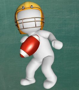 Helmet american game. Free illustration for personal and commercial use.