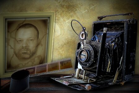 Antique old photograph. Free illustration for personal and commercial use.