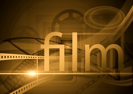 Cinema film filmstrip. Free illustration for personal and commercial use.
