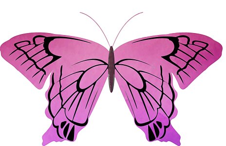 Watercolor spring wing. Free illustration for personal and commercial use.