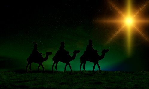 Advent holy three kings embassy. Free illustration for personal and commercial use.