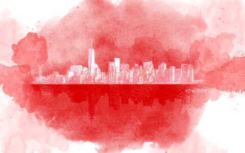 Watercolor red Free illustrations. Free illustration for personal and commercial use.